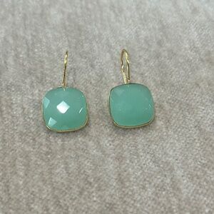 Turquoise Dangling Earrings with Original Gift Wrap